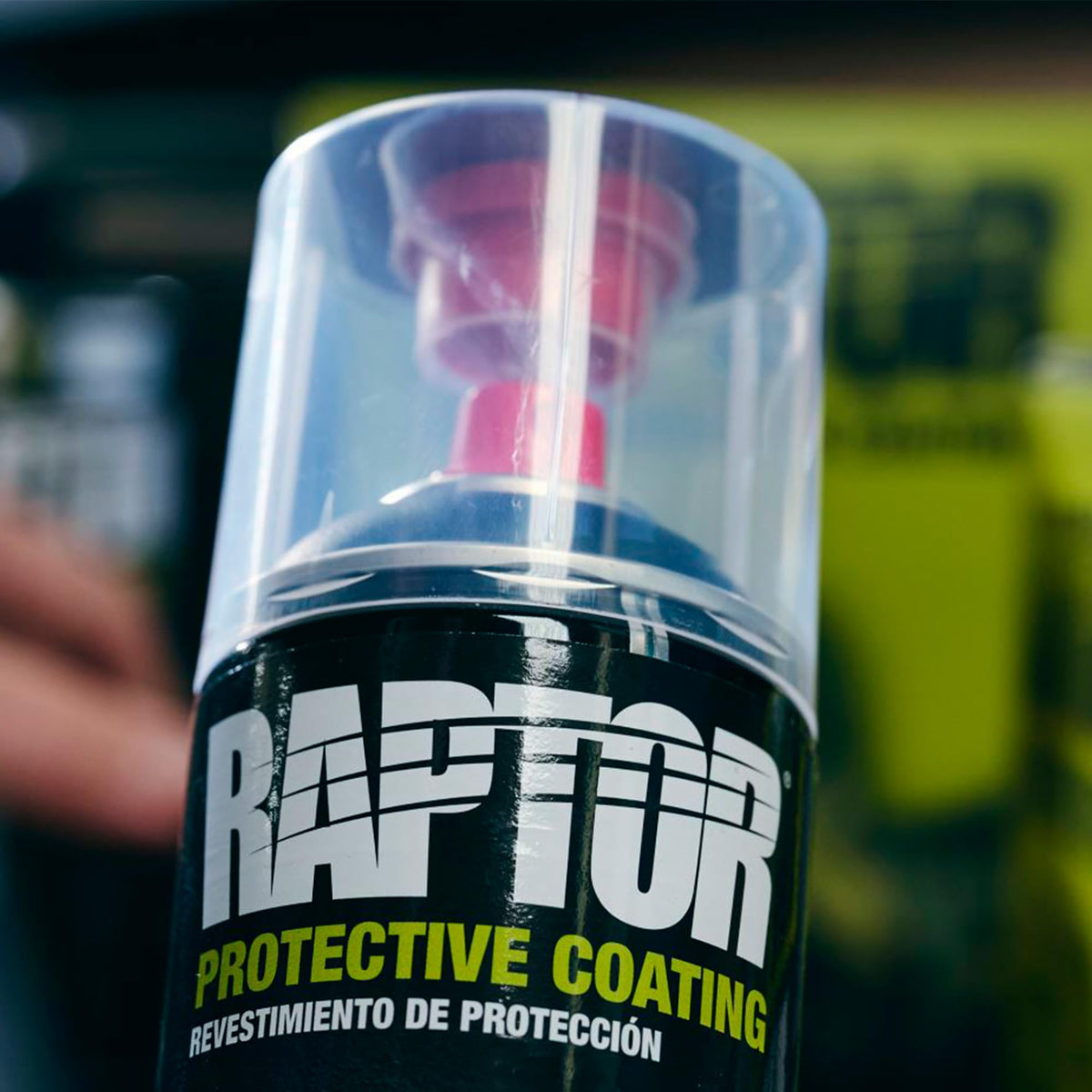 U-POL Raptor 2K valve detail demonstrating activation for instant two-component mix