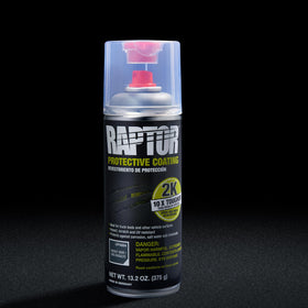 U-POL Raptor 2K textured spray close-up showing durable finish and grit