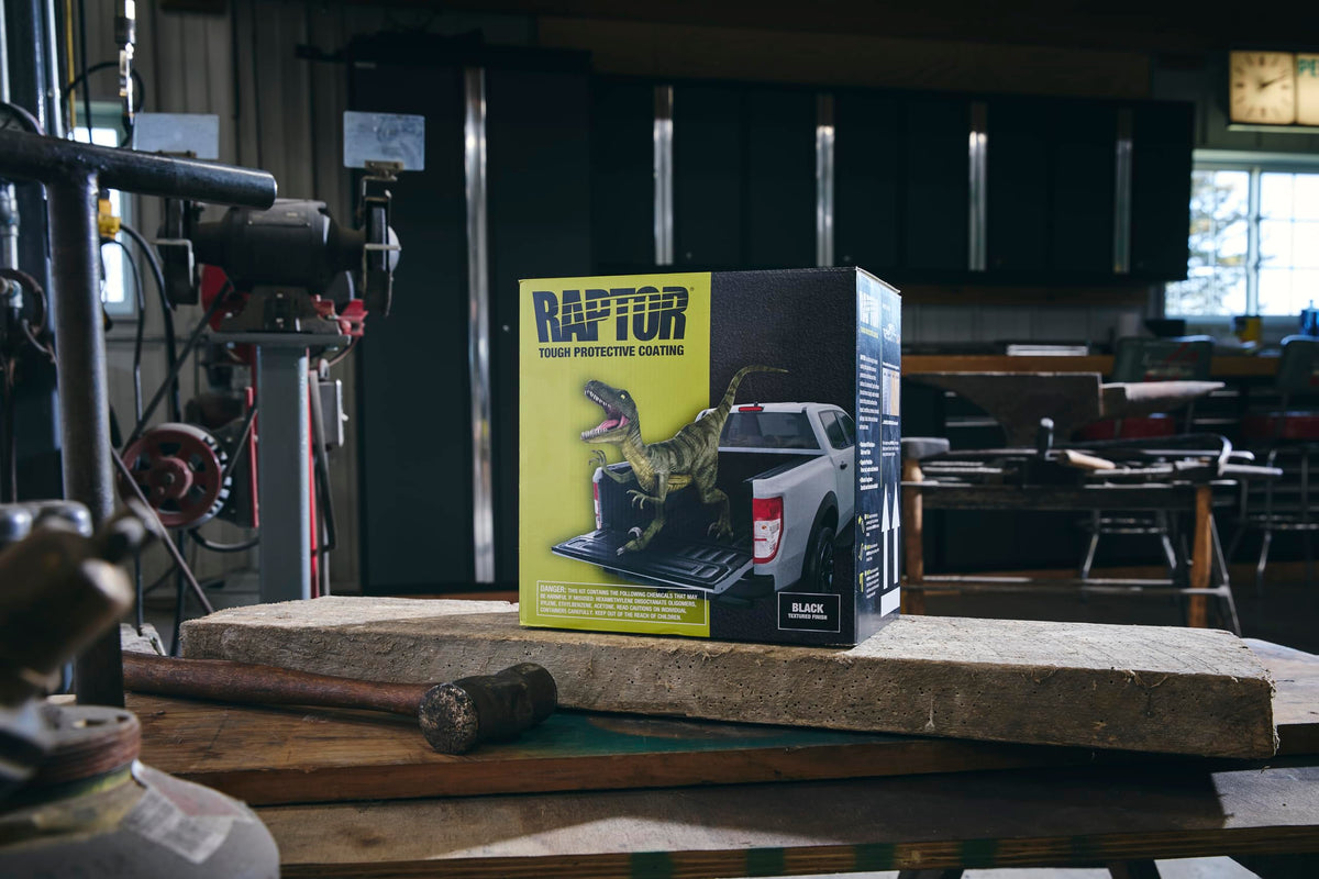 U-POL Raptor size comparison with ruler showing coverage for an 8-foot bed