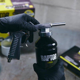 U-POL Raptor textured coating close-up demonstrating tough surface