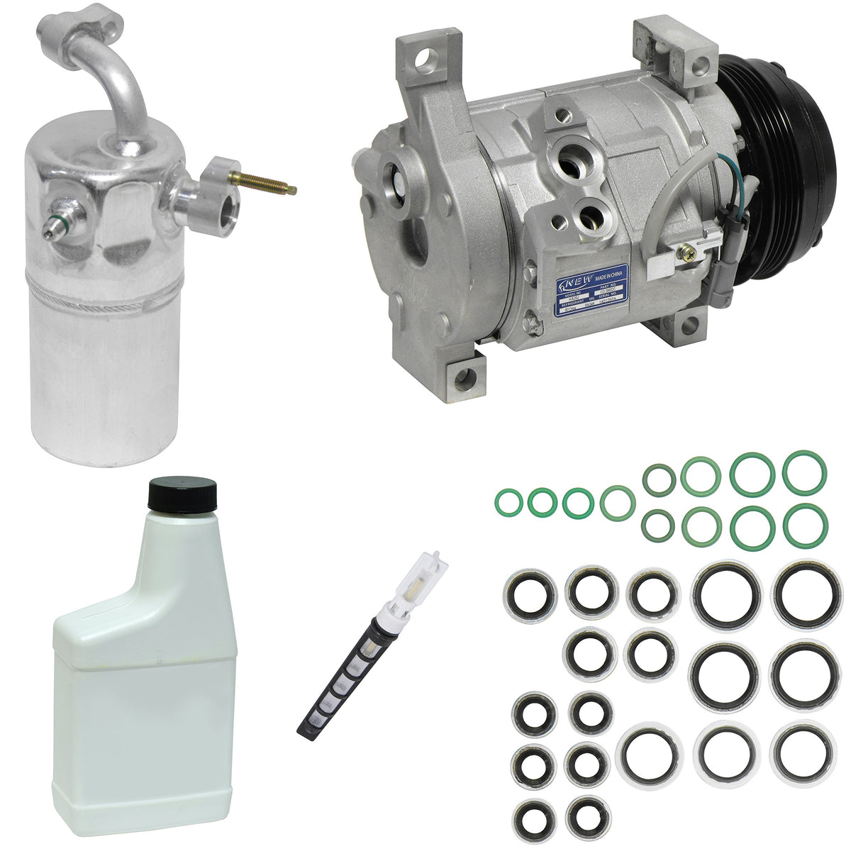 UAC KT 4052 front view showing compressor and components for reliable installation