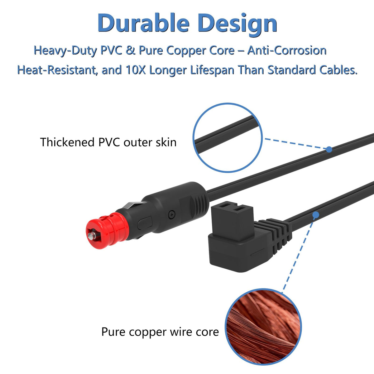 UAUSE packaged cord with label showing compatibility and travel readiness
