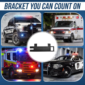 UBL visor bracket with LED light attached for targeted interior illumination