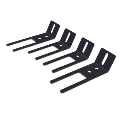 UBL front view of 4-piece visor bracket set shows compact professional finish and easy fit