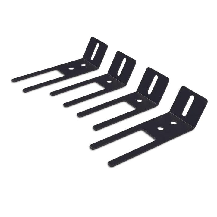 UBL front view of 4-piece visor bracket set shows compact professional finish and easy fit