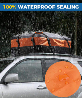 UBOG rooftop cargo bag in use on SUV showing stable highway fit