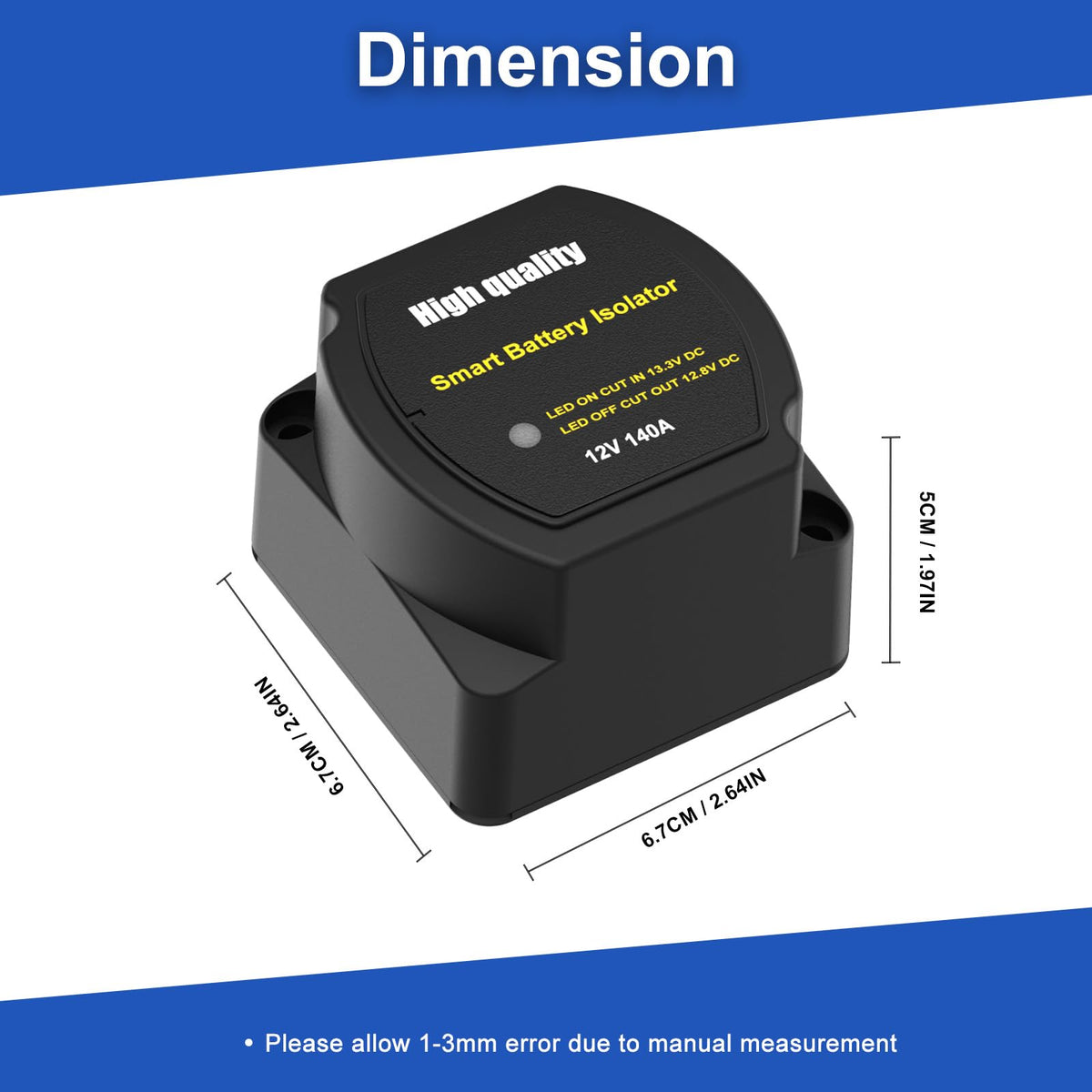UCkasayfy isolator powering ATV accessories to preserve starter battery and enable prolonged use