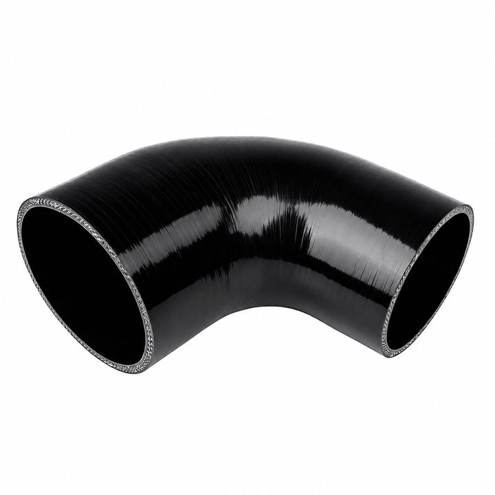 Ucreative 90° elbow front view showing shape and ports, ensures compact fit