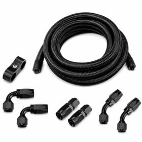 Ucreative front view of AN10 fuel line kit showing components and value