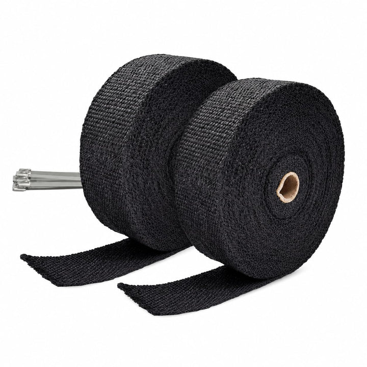 Ucreative front packaging showing two black exhaust wrap rolls protecting components