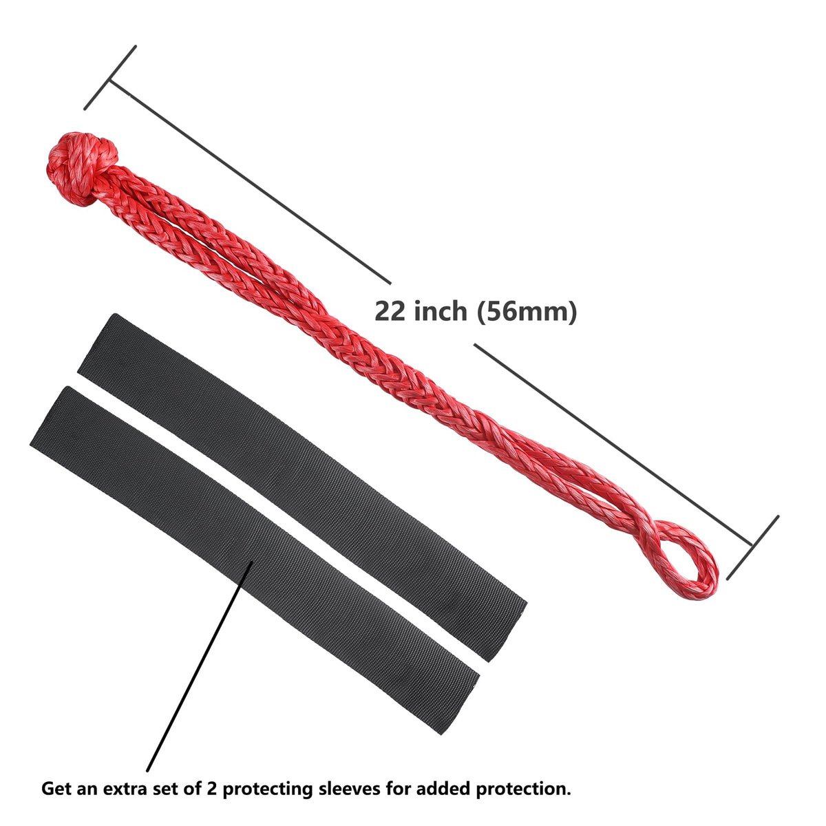Ucreative soft shackle fiber texture detail showing high-strength reliability benefit