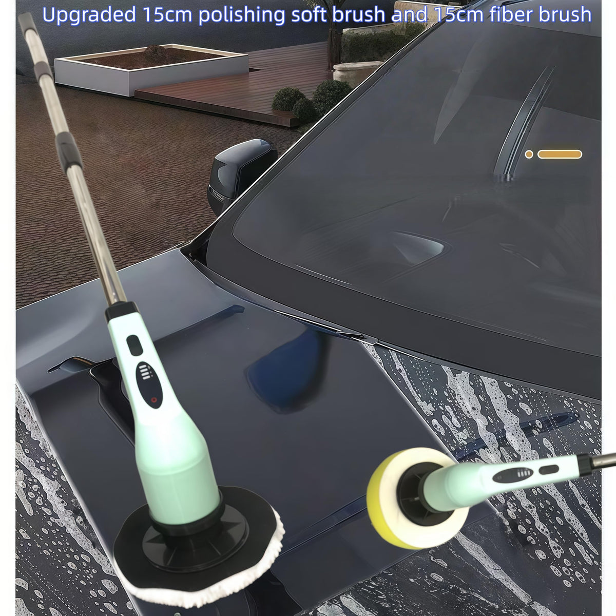 UEISODC detailing a car interior showing cordless mobility for vehicle cleaning