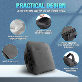 Uemicip open showing double-zipper full-depth access benefit