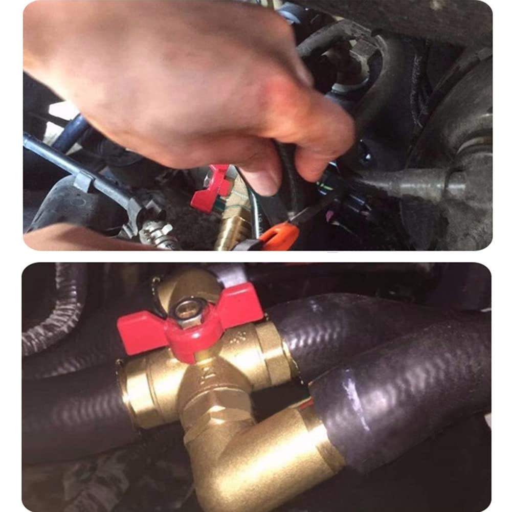 Uenede valve installed in engine bay improving heater flow control