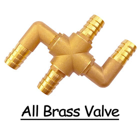 Uenede valve connected with clamp showing leak-resistant sealed joint