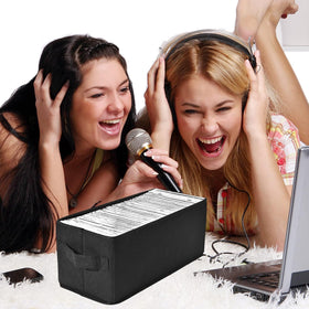 UENTIP box open with CDs and cables showing versatile storage benefit