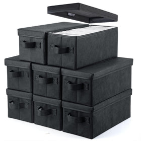 UENTIP front view pack of 8 boxes showing organized storage and neat appearance