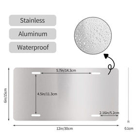UEQIKI side profile of aluminum plate demonstrating thin lightweight construction and strength