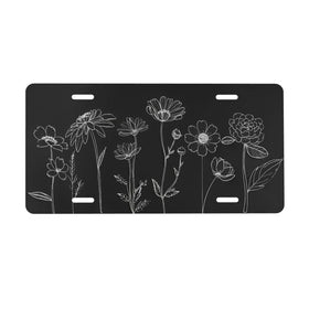 UEQIKI front plate flat view showing floral design and durable finish