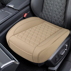 UHANBUT beige front seat cover on car seat protecting upholstery