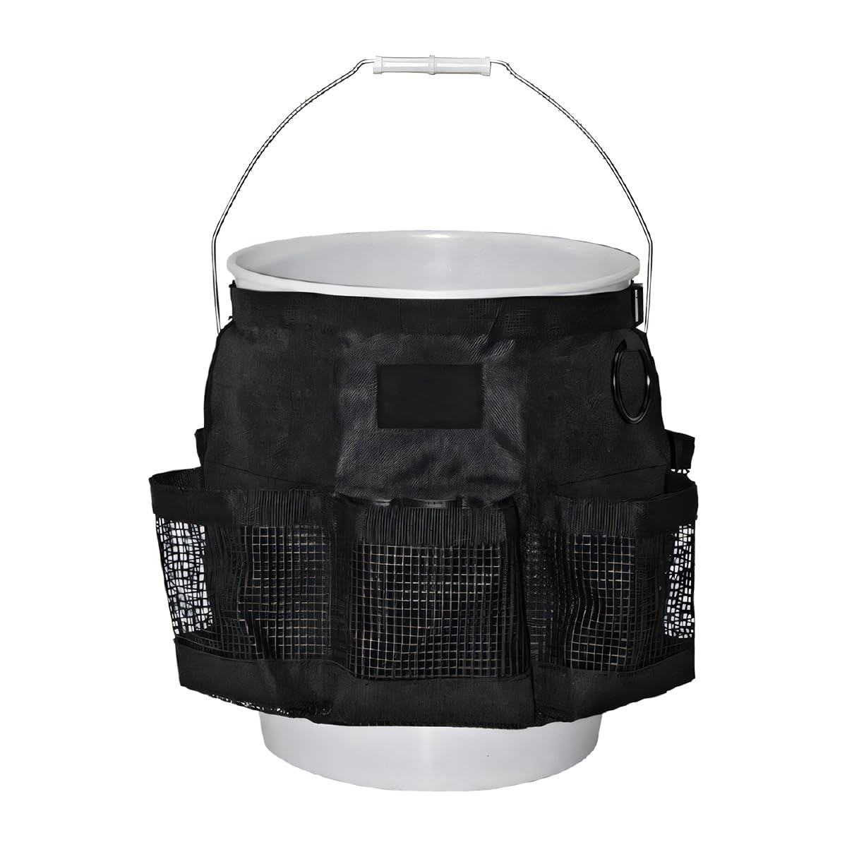 UHANBUT front view on bucket showing organized pockets and easy access