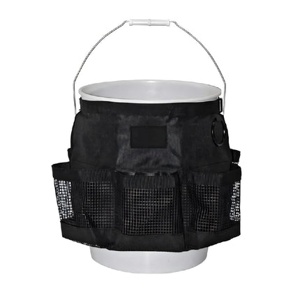 UHANBUT front view on bucket showing organized pockets and easy access