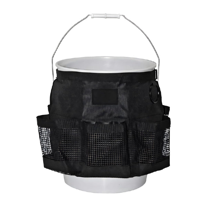 UHANBUT front view on bucket showing organized pockets and easy access