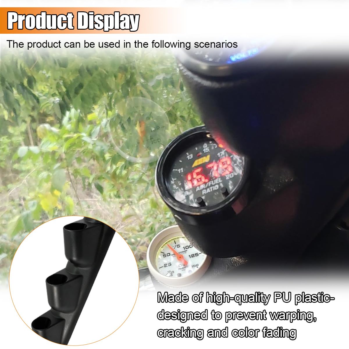 UHANBUT pod installed in vehicle showing easy viewing angle and driver convenience
