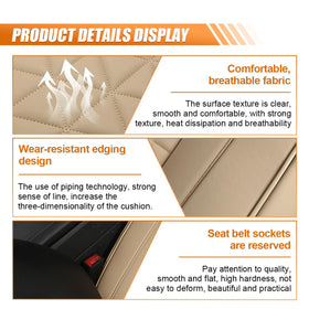 UHANBUT seat cover installed in driver seat offering comfort and protection