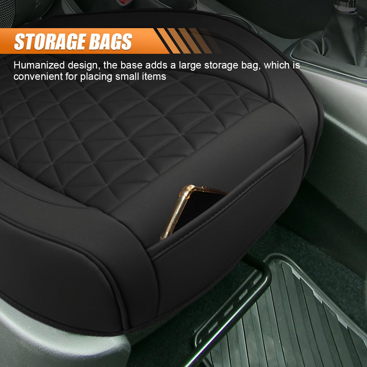UHANBUT storage pocket detail keeping phone and cards within reach