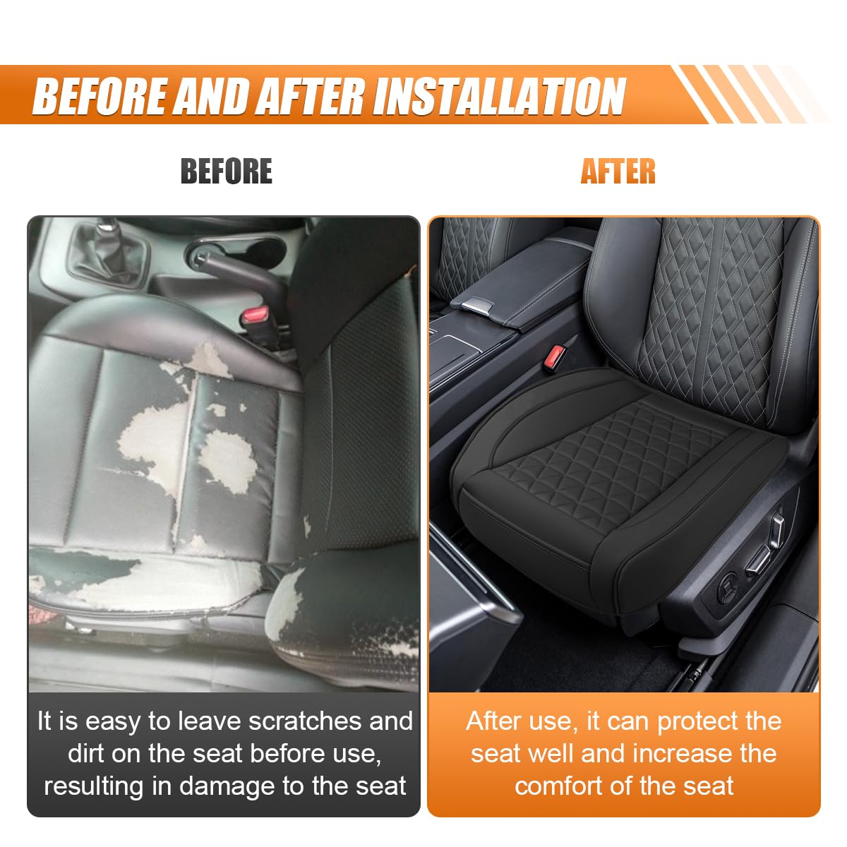 UHANBUT hooks and elastic fasteners under seat showing secure installation
