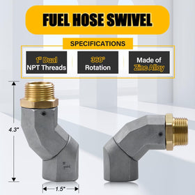 UHEGDRR close-up of 1 inch NPT threads showing precise machining for secure seal
