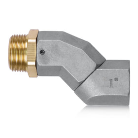 UHEGDRR front view showing 1 inch NPT swivel and durable finish benefits clear handling