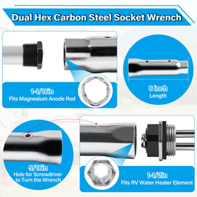 UHEGDRR heating element close-up showing corrosion-resistant surface and durability