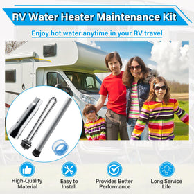 UHEGDRR kit staged on RV workbench showing ready-to-use maintenance convenience