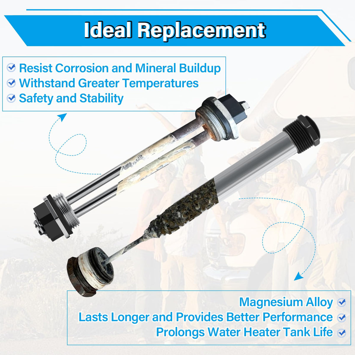 UHEGDRR parts next to ruler for accurate size reference and install confidence