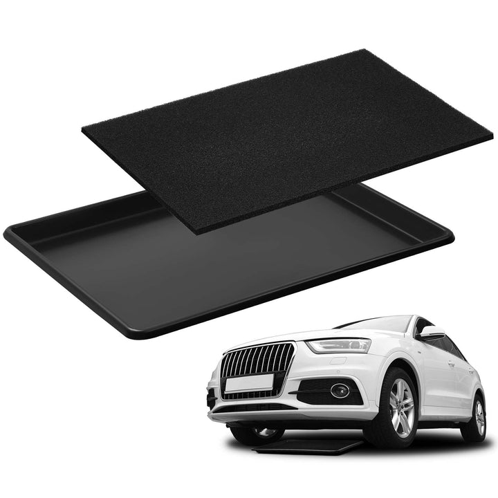 Uiifan front view full tray showing wide coverage and floor protection