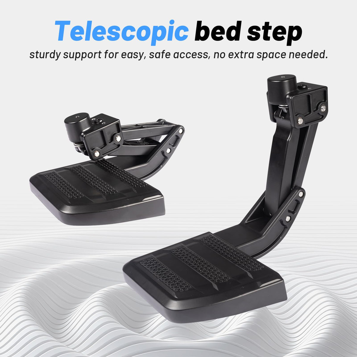 Uilffur step deployed on Tacoma demonstrating easier bed access benefit