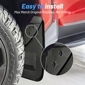 Uilffur front right mud flap close-up texture highlighting durable material