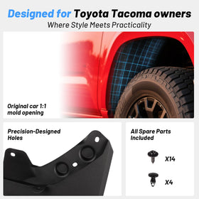 Uilffur mud flap bent to show flexible PP/TPE material resilience
