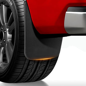 Uilffur front mud flap close-up showing fit and factory look for protection