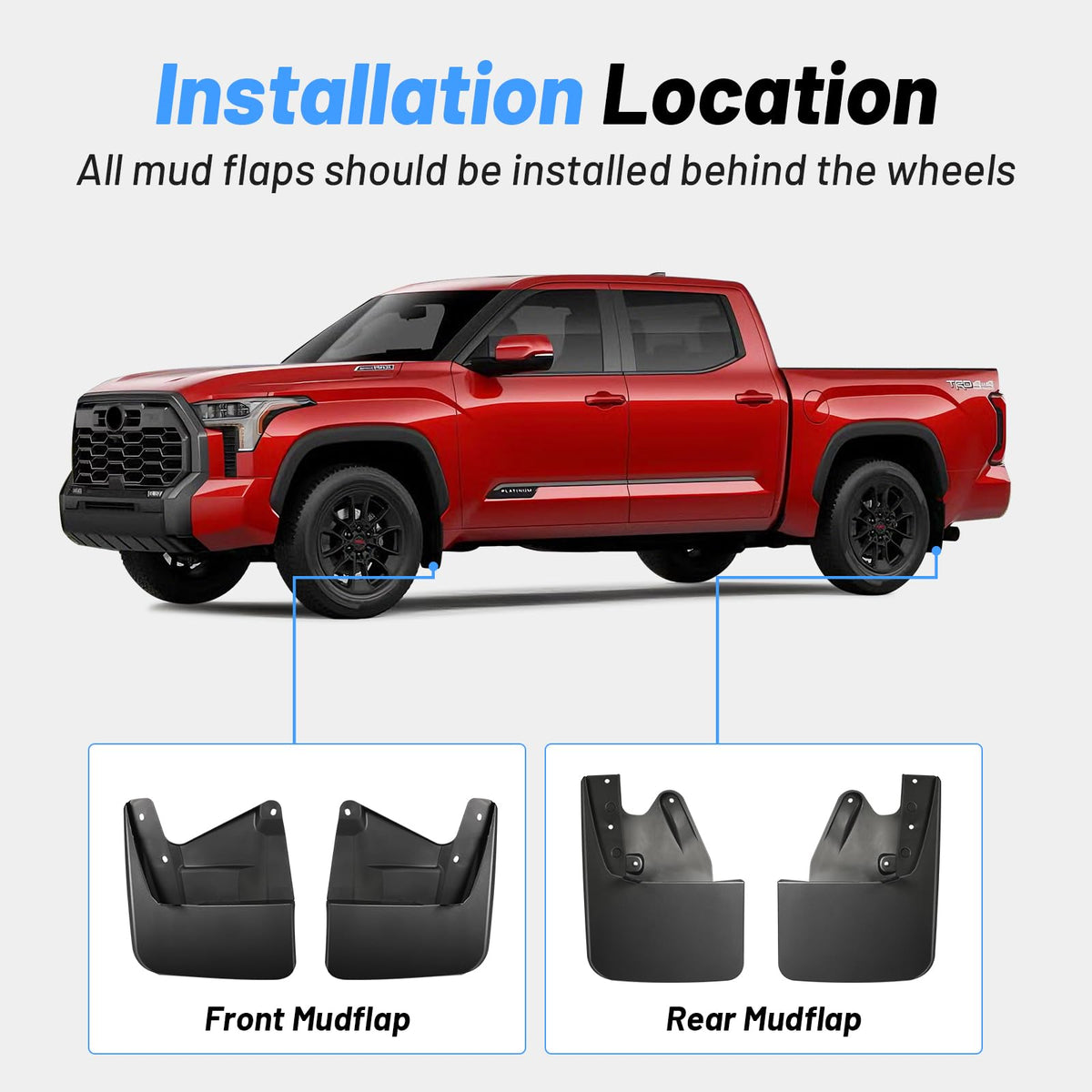 Uilffur mud flaps subjected to heat test showing temperature resistance benefit