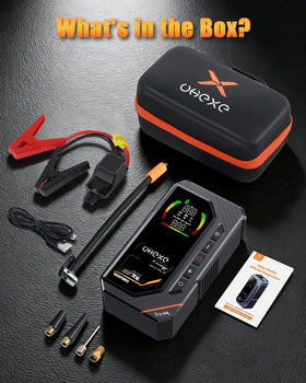 UKEXE inflating a car tire showing quick cordless inflation convenience