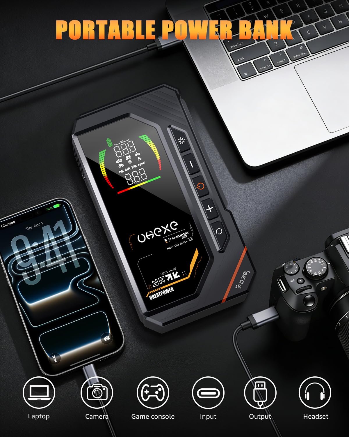 UKEXE LED display and controls providing clear pressure readout and settings