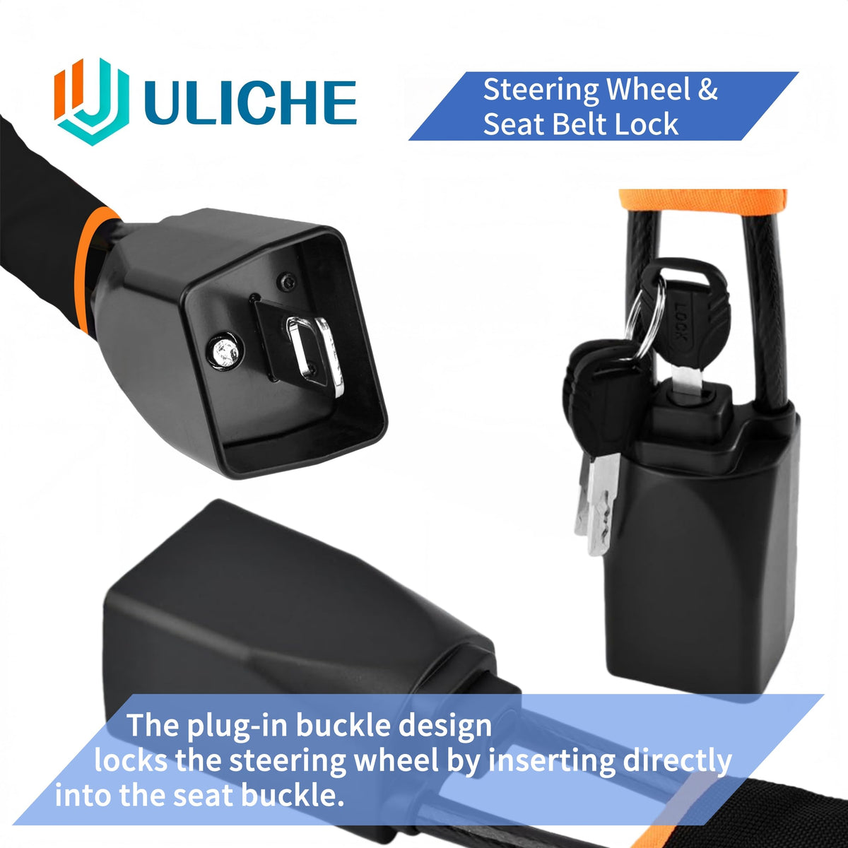 Uliche close-up of braided steel cable and PVC jacket showing durable protection