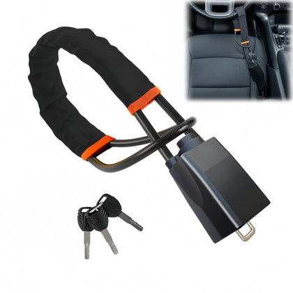 Uliche front view showing compact anti-theft lock and packaging protecting your car