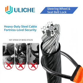 Uliche lock cylinder with three keys displayed for secure, pick-resistant locking