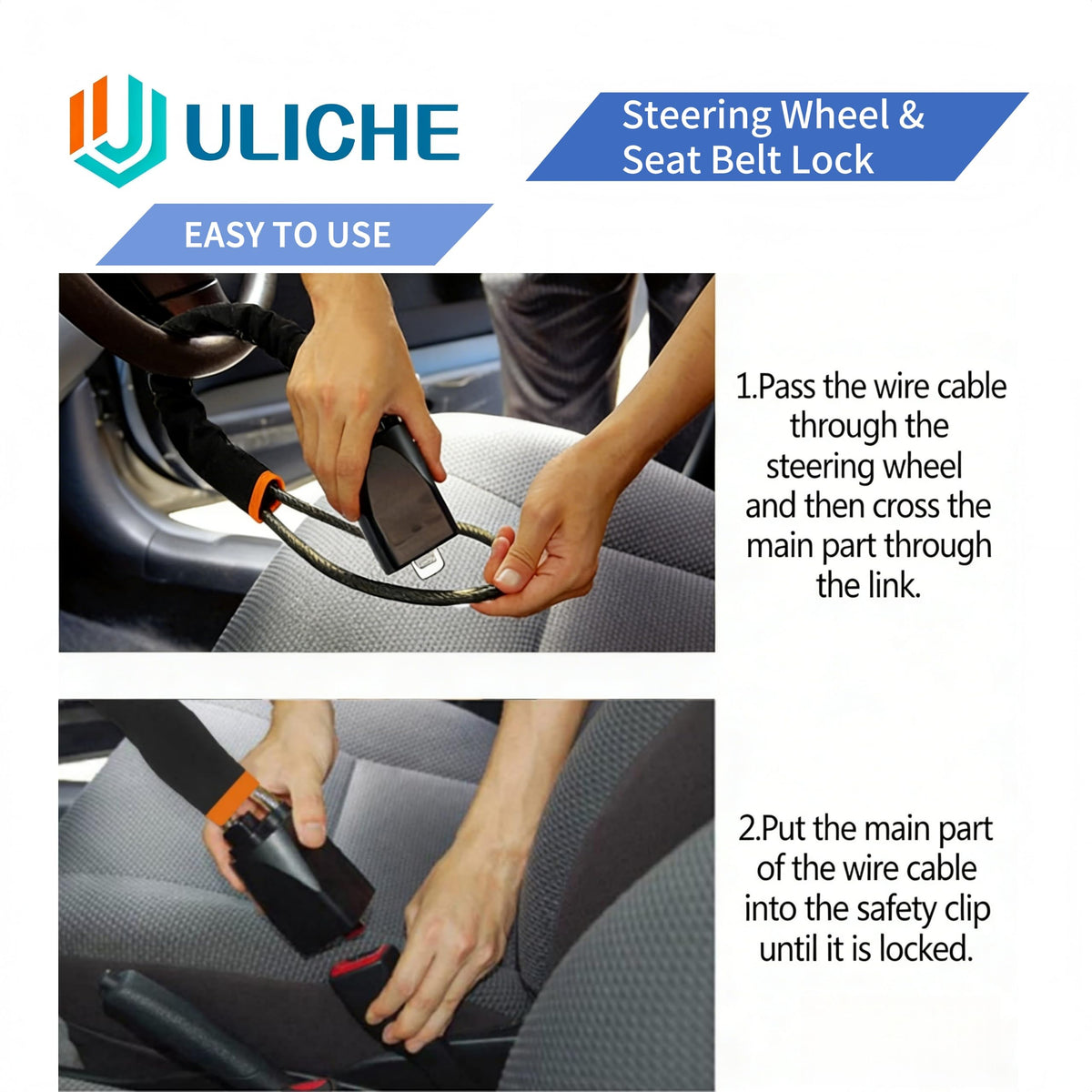 Uliche coiled cable beside glove box illustrating compact storage convenience