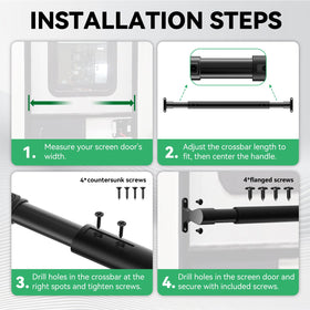ULITECO hardware kit with screws and drill bit included for quick installation