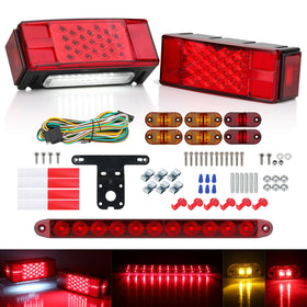 ULITECO rectangular tail light front view showing bright LEDs and improved visibility
